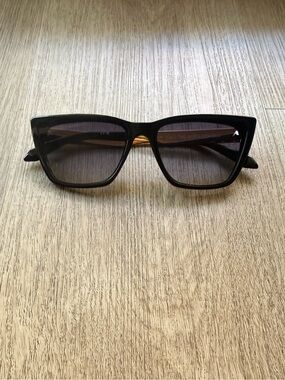 quay australia call the shots remixed balck retro cat eye sunglasses eyewear NEW